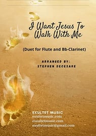 I Want Jesus To Walk With Me (Duet for Flute and Bb-Clarinet) E Print cover Thumbnail